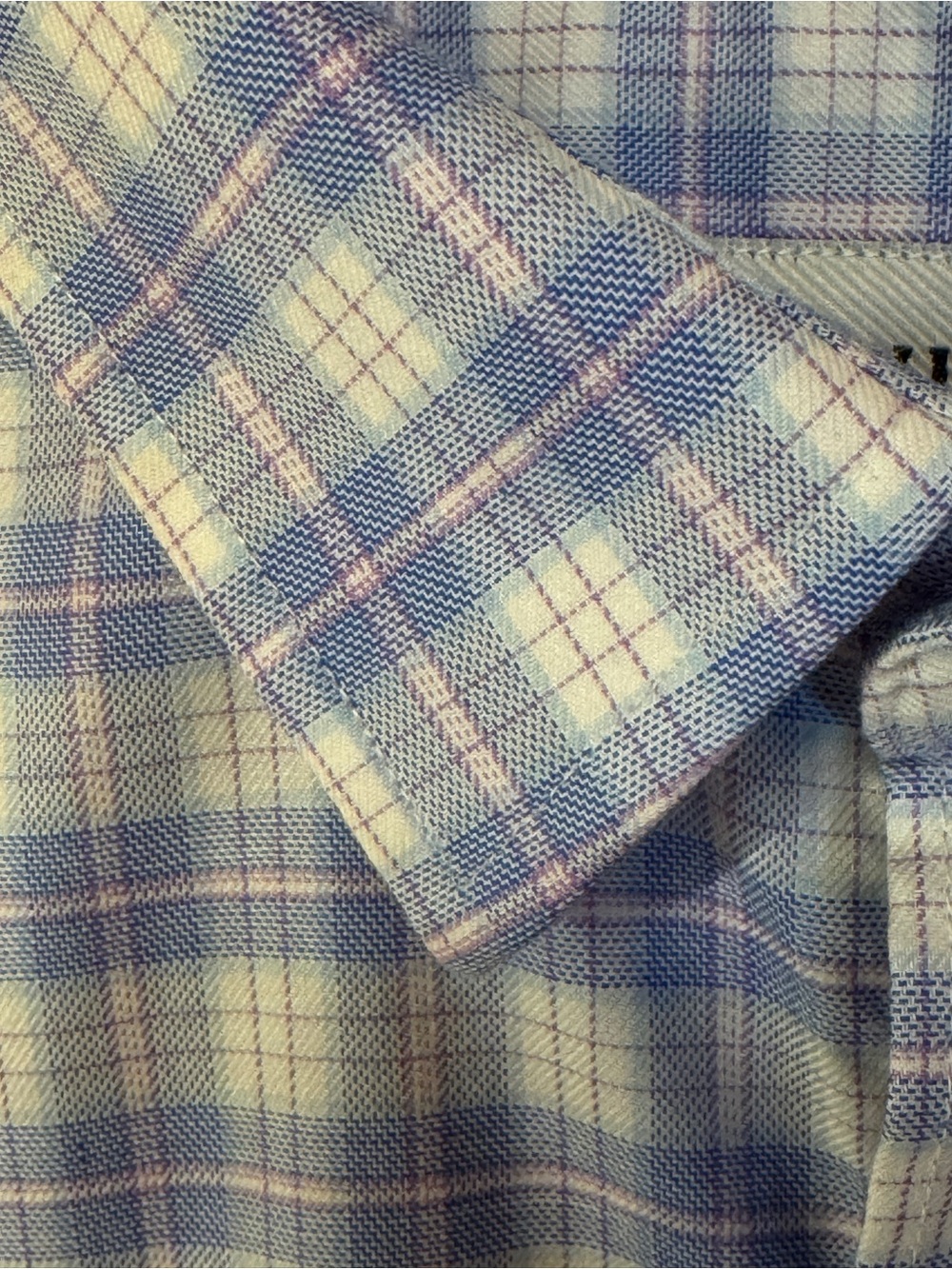 Twillory Untuck(able) Men’s Tailored Fit Plaid Button-Down Shirt L/XL Blue Pink - Picture 5 of 10